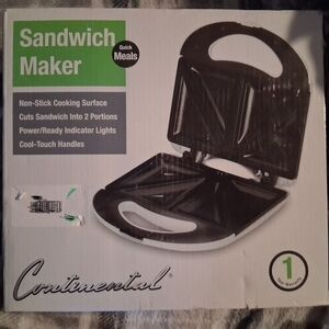 Continental Sandwich Maker with Non-Stick Surface